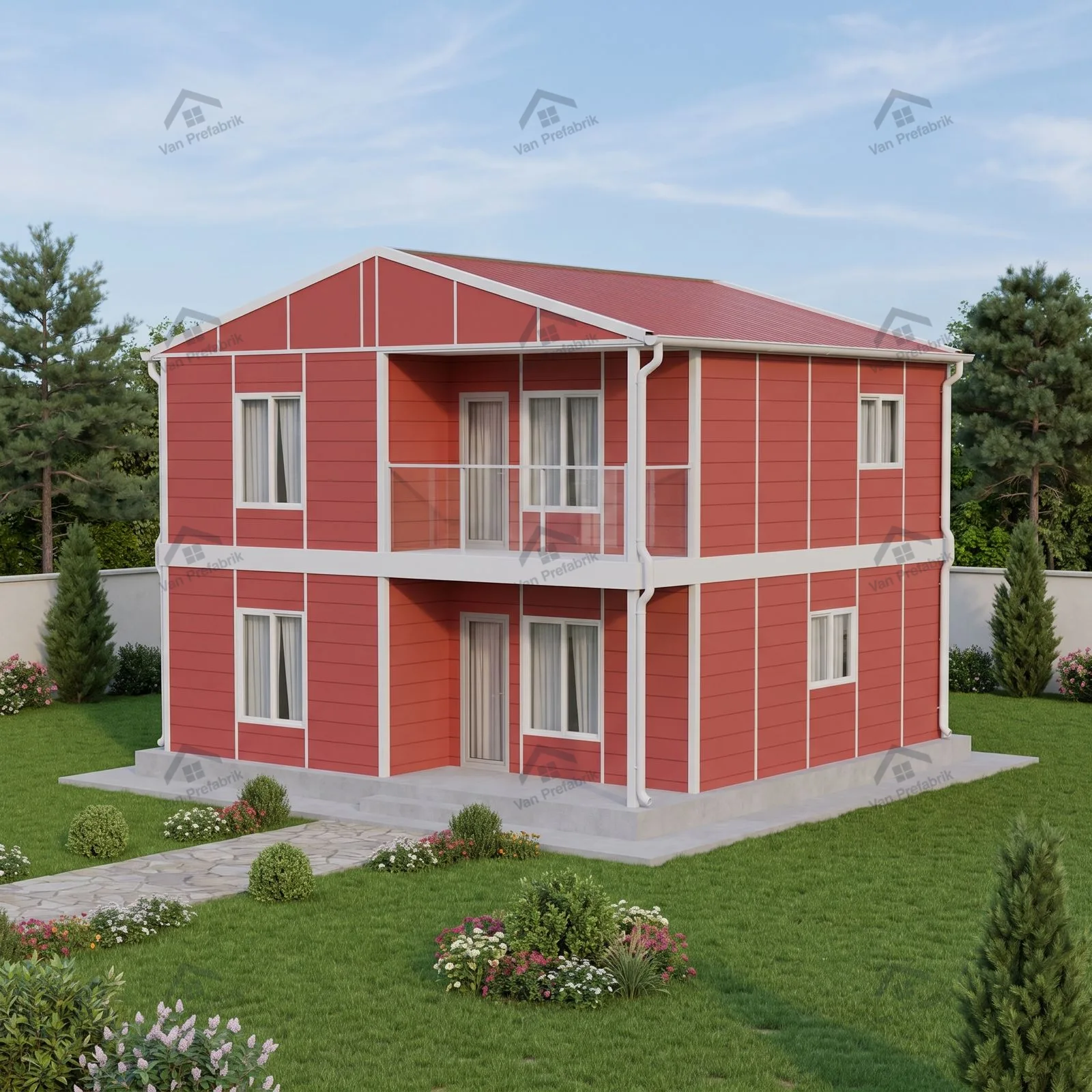 120 m² Dubleks Prefabrik
