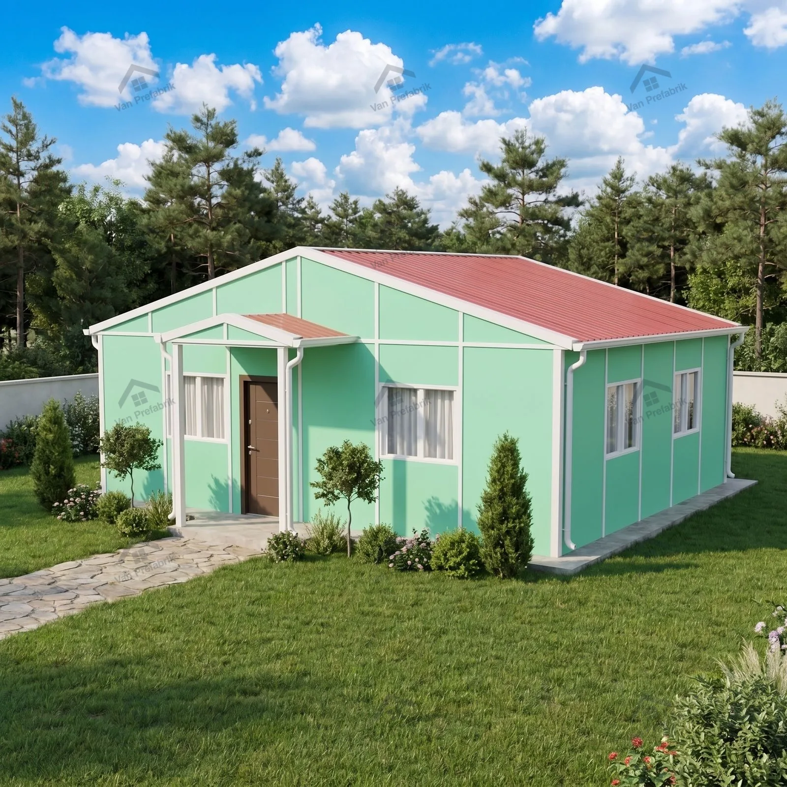 52 m² Tek Katlı Prefabrik