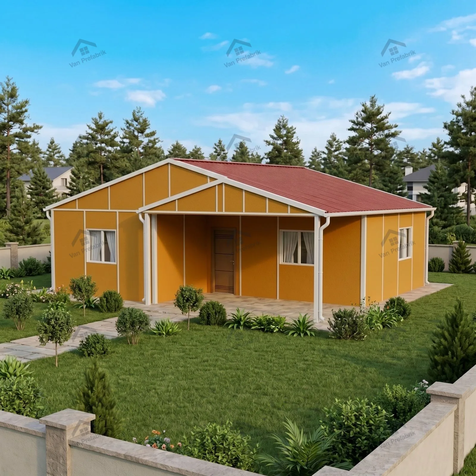 71 m² Tek Katlı Prefabrik
